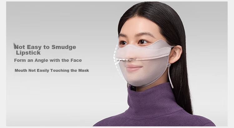 Beneunder 3D Warm Face Mask, Autumn And Winter Windproof And Sun-Protective Mask for Women, UV Protection Face Shield, Cold-Resistant, Moisturizing, Stylish Cycling Face Mask 16