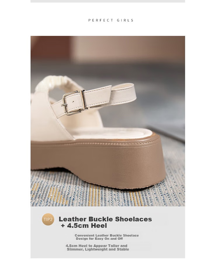 ZHR Roman Sandals for Women, Summer Height-Increasing Slippers, Outdoor Wear, Single-Strap Women's Shoes, 2026 New Style JF10T, Beige, Size 36 7
