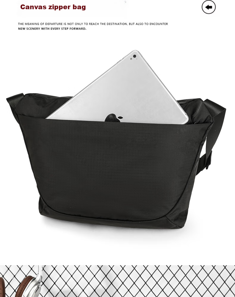 361° Large Capacity Shoulder Bag Crossbody Bag for Men And Women, Student Couple Casual Sports Outdoor Small Backpack Messenger Bag, Black 10