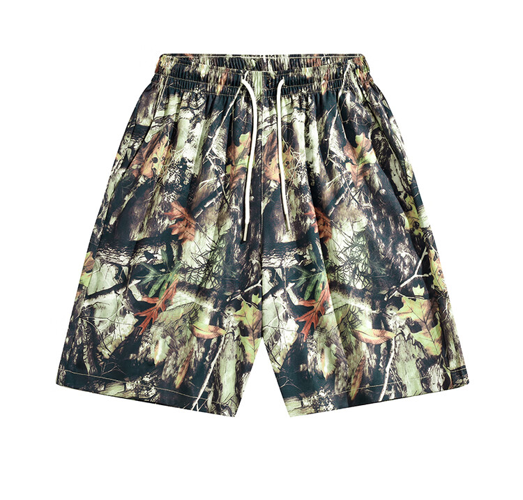 GENIOLAMODE Men's Shorts, Drawstring Five-Point Pants, Loose-Fitting Fashionable Casual Beach Shorts, Versatile Summer Trousers 4