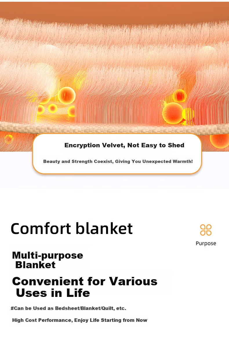 Wuyinliangpin Flannel Blanket, Office Nap Throw, All-Season Towel Blanket, Air Conditioning Cover Blanket, 180*200cm 6