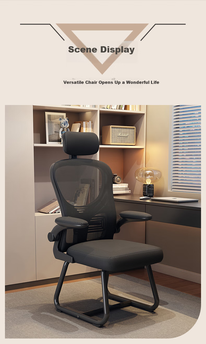Chibailun Computer Chair, Bow-Shaped Office Chair, Ergonomic Chair for Home Use, Dormitory Chair with Backrest, Study Chair, Gaming Chair for Study Room And E-Sports 14