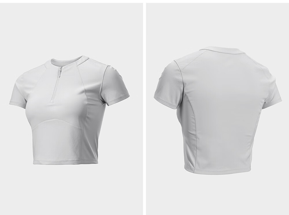KAILAS Kailas Women's Short Sleeve Stand Collar Half-Zip Breathable Lightweight Quick-Dry Outdoor Hiking Sports T-Shirt Spring Summer 7