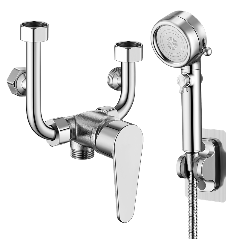 CVBAB Electric Water Heater Mixing Valve Shower Faucet Set U-Shaped Surface Mounted Hot and Cold Shower Set CV1062