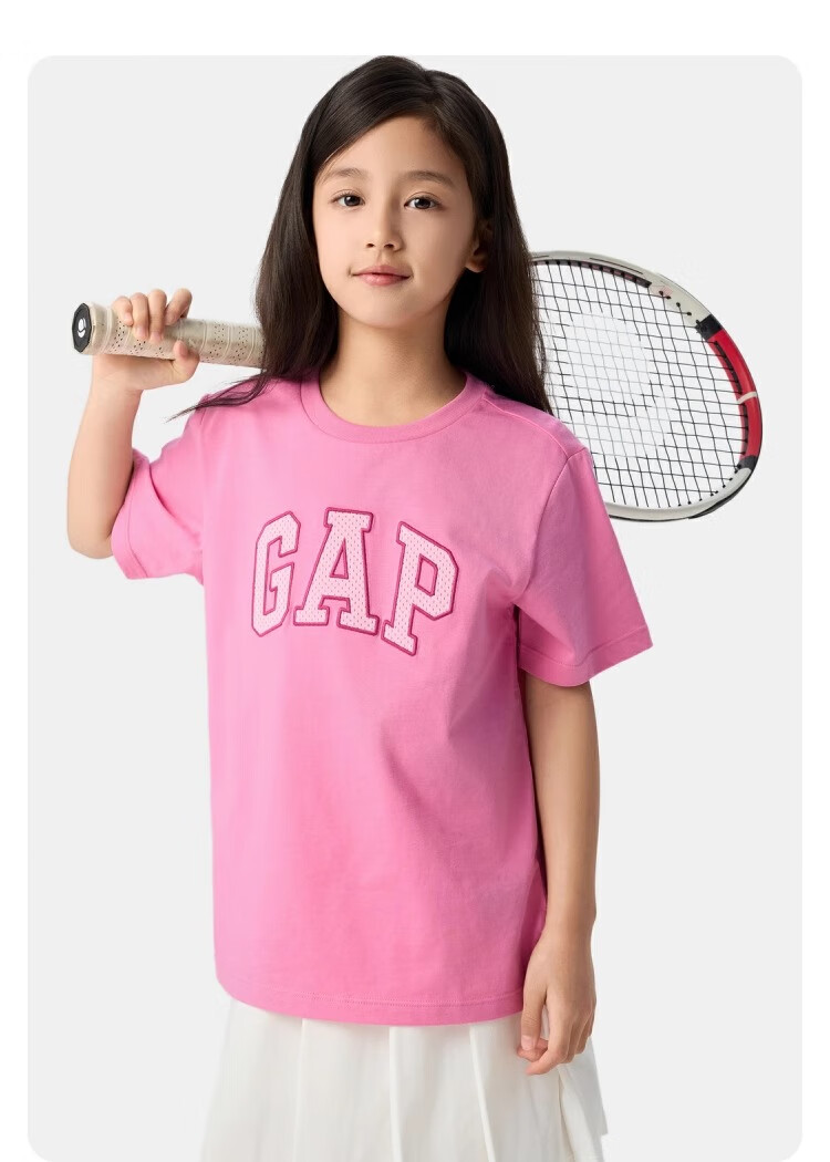 GAP [Same Style for Older And Younger Kids] Boys' Summer Moisture-Wicking Quick-Dry Short-Sleeve T-Shirt Children's Clothing 775228 15