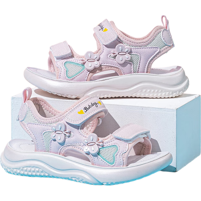 BOBDOG Kids Summer Girls Casual Lightweight Children's Sandals Fashion Princess Shoes 105552101 Sakura Pink Size 28