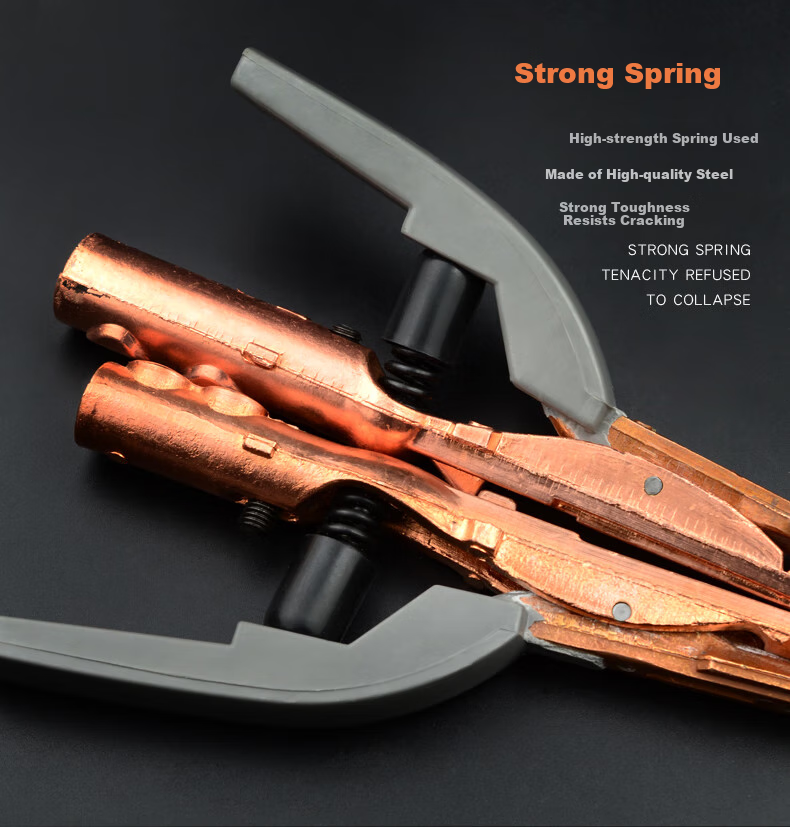 JERXUN 600 Model Welding Clamp, Pure Copper, Non-Heating Welding Handle, Industrial-Grade Welding Clamp, Small Pliers, Welding Accessories 7