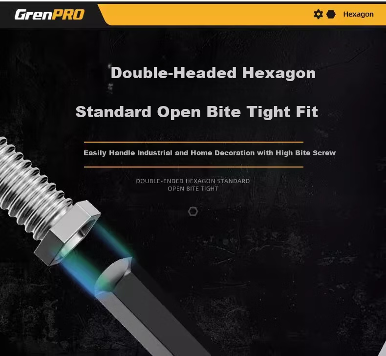 GREENER Hex Key Set, Universal Extended Star-Shaped Automatic Combination Set, Hexagonal Screwdriver for Home Use, Hexagonal Screwdriver 9