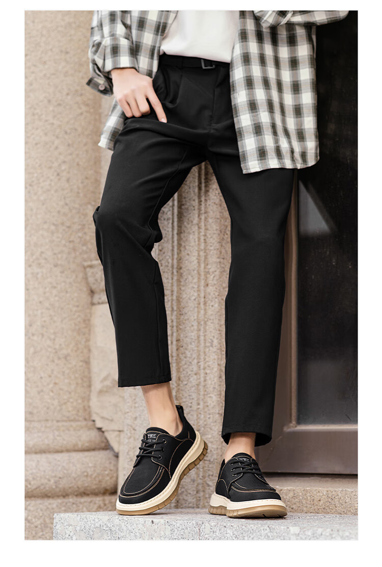 Bull Family Men's Summer Breathable Old Beijing Cloth Shoes Soft Sole Lightweight Slip-On Casual Canvas Loafers Men's Moccasins 19