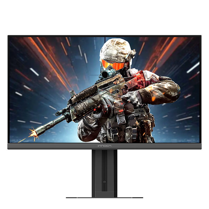 Inno&cn 27-Inch 2K High-Definition 320Hz Gaming Monitor, FastIPS, 1ms Response Time, Height Adjustable, HDR400, HDMI2.1, Triangular Gaming Computer Display Screen, 27G2T