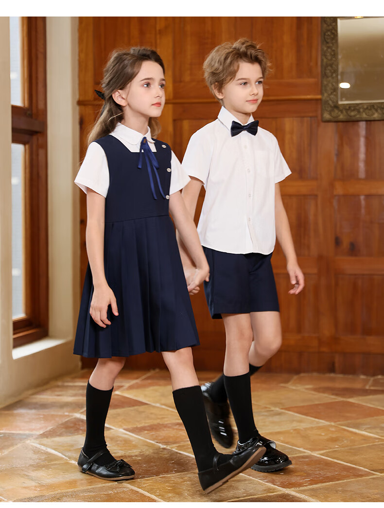 Yinuofang Girls' New Dress Set for Children's Day Performance, Kindergarten Uniforms, School Uniforms, Graduation Outfits, And Class Uniforms for Elementary School Students 14