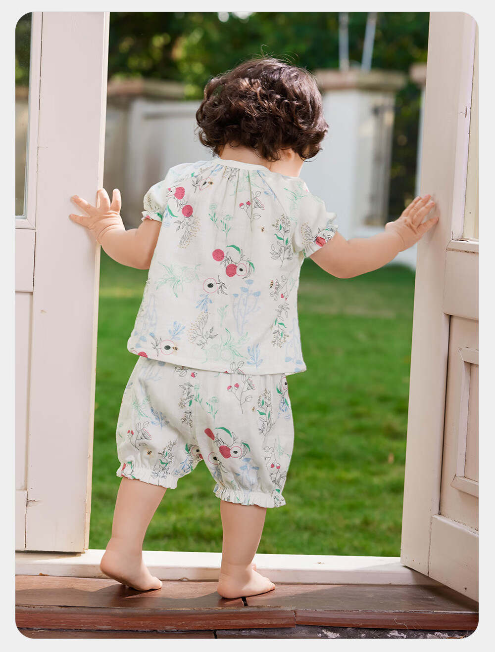 YEEHOO Children's Home Wear Set, Gauze Thin Summer Pajamas for Boys And Girls, Air Conditioning Clothing, New Style 10