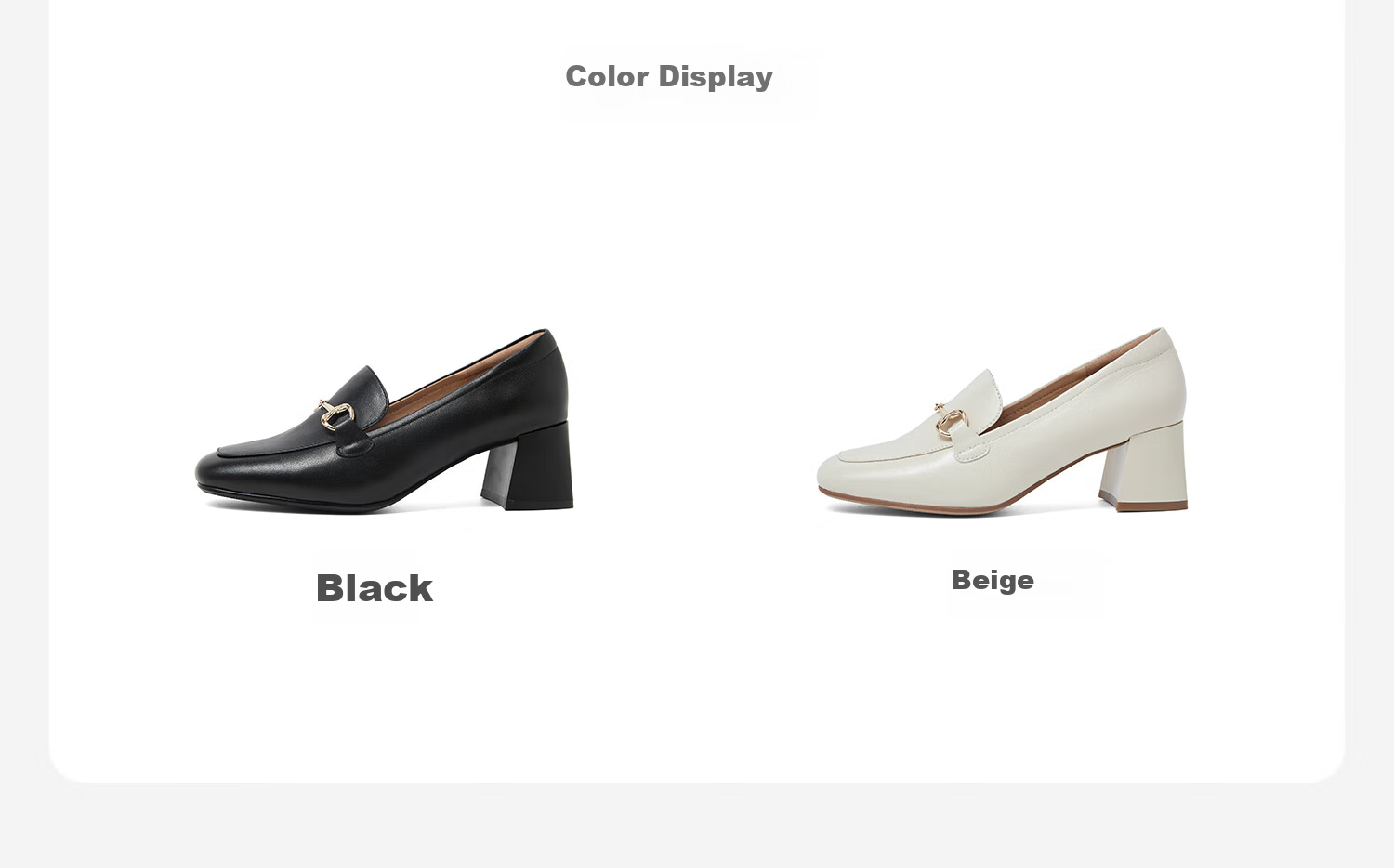 COMELY Genuine Leather Loafers for Women, Spring And Summer New Style Thick-Soled Chunky Heel Petite Commuter British Style Small Leather Shoes, Black, Size 40 7
