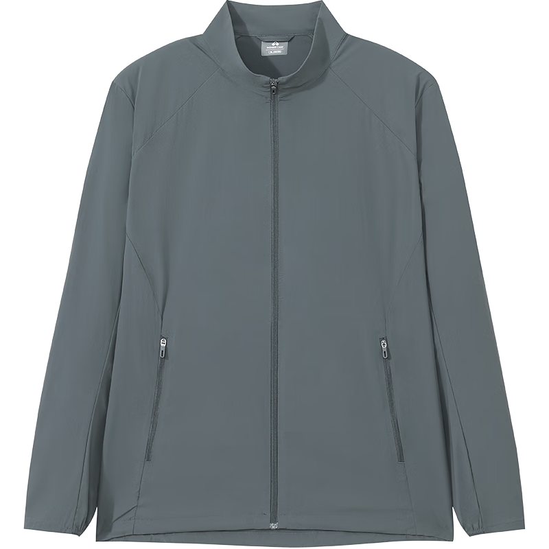 Pioneer Camp Ice Vein Men's Summer Outdoor Ice Silk Cooling Stand Collar Fishing Sun Protection Jacket Breathable Loose Skin Jacket