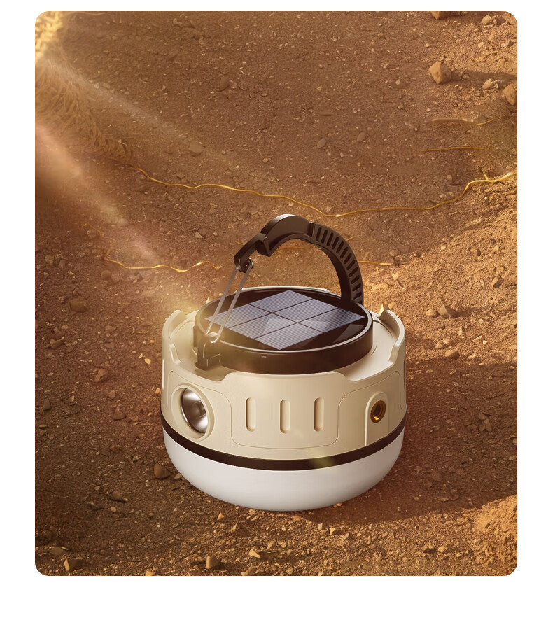 Xiaoyeren Solar Outdoor Camping Light Long-lasting Tent Atmosphere Yard Rechargeable Night Market Small Hanging Lamp 11