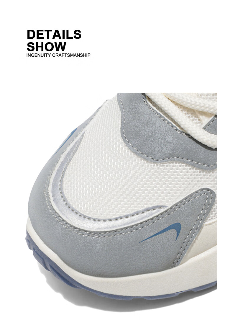 Warrior Men's Sneakers 2025 Summer Casual Breathable Low-top Shoes for Men Beige/Grey/Blue Size 40 4