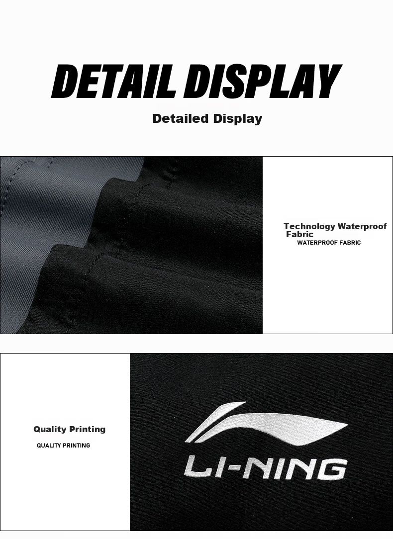 Li-Ning Swimming Trunks for Men, Anti-Embarrassment Swim Shorts, Square-Leg Double-Layer Anti-Exposure Beach Shorts with Top Set, 33-25XXXXL 6