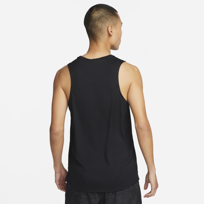NIKE Men's Sports Tank Top, Round Neck Sleeveless, Soft Comfortable DV9322-010 Black 2XL