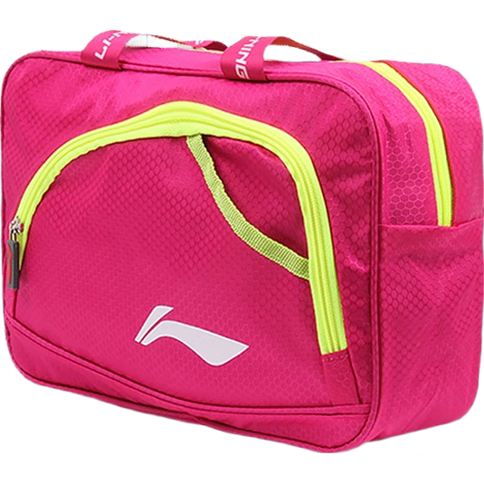 LI-NING Swimming Bag Wet and Dry Separation Unisex Large Capacity Waterproof Spa Storage Gym Sports Travel Beach Bag LSJN774-3 Rose Red
