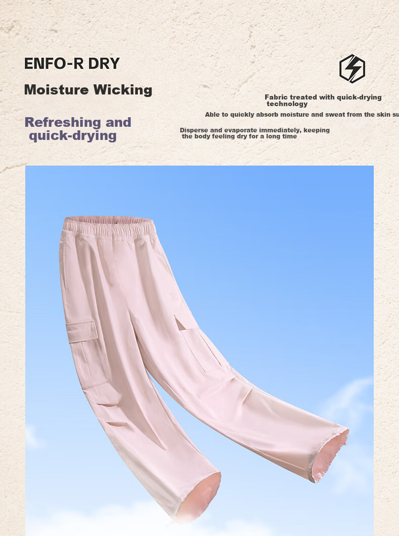 CAMEL Casual Cargo Pants, New Women's Trousers, Outdoor Hiking Woven Long Pants, Loose Straight-Leg Sports Pants 11