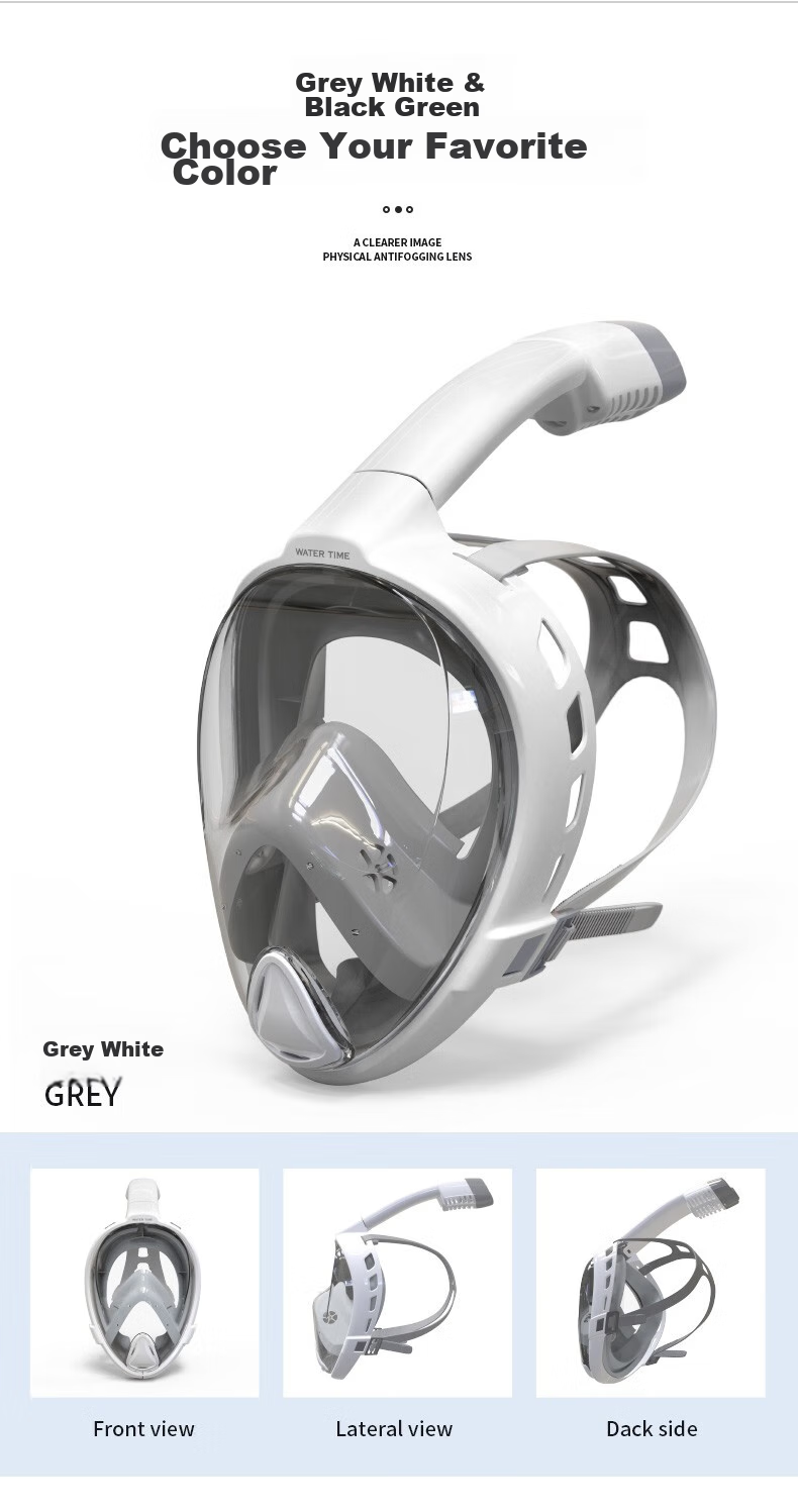 WATERTIME / Shuichuan Diving Mask, Full Dry Snorkel Tube, Swimming And Diving Equipment for Children And Adults 13