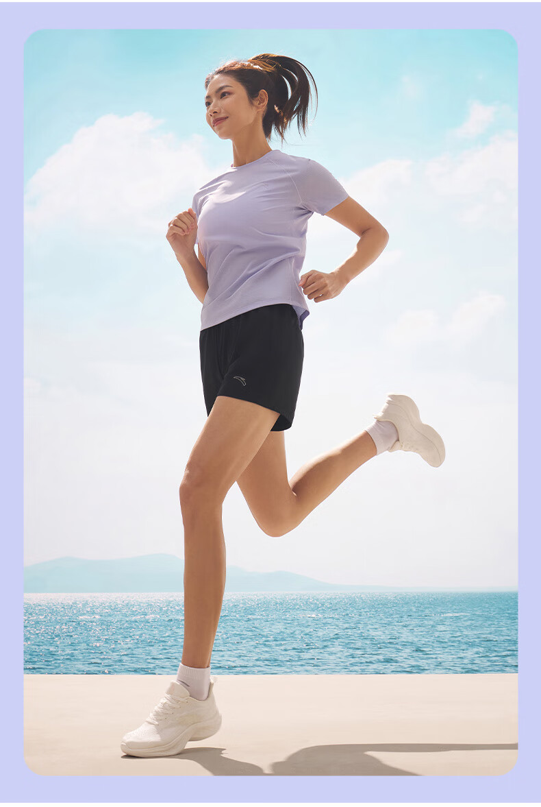 Anta Dingyin Badminton Shirt | Quick-Dry Sports Shorts for Women Summer New Moisture-Wicking Breathable Fitness Training Pants 2