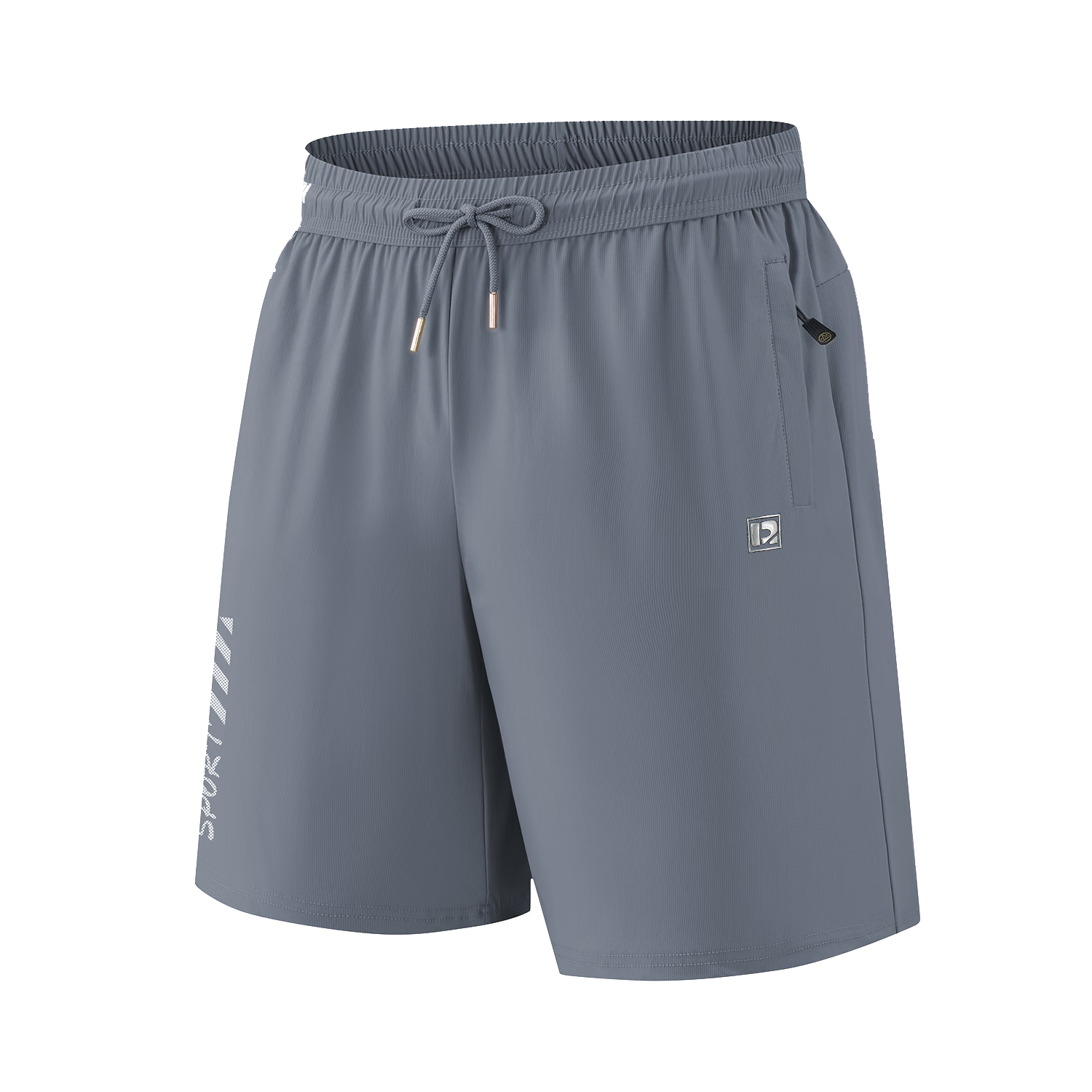 ROMON Men's Summer Ice Silk Breathable Quick-Dry Outdoor Loose Fit Sports Shorts ZH23366 Gray 5XL