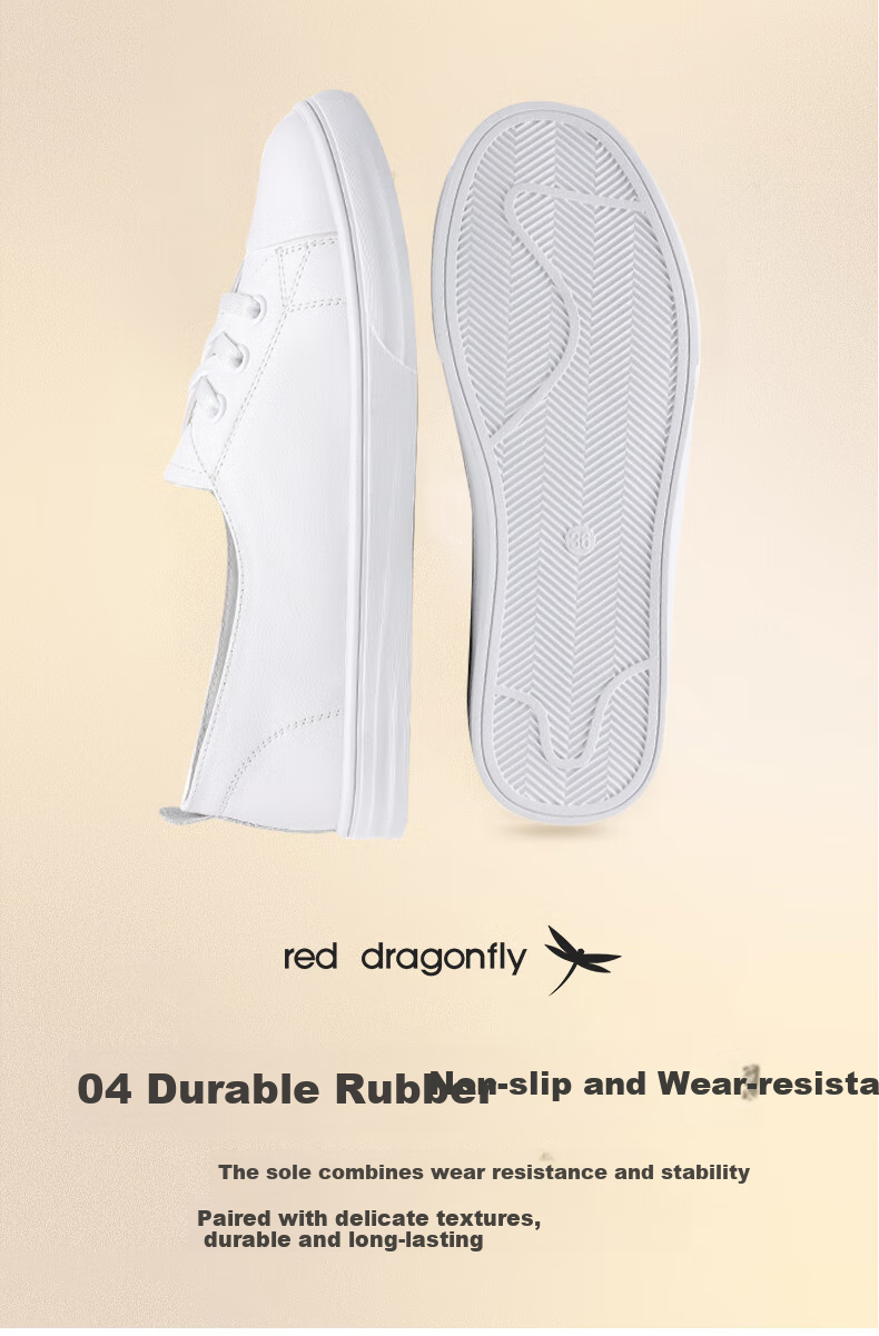 RED DRAGONFLY Women's Casual Shoes, Flat Lace-Up Student Sneakers, Women's Sports Skateboard Shoes C0TTN03632 13