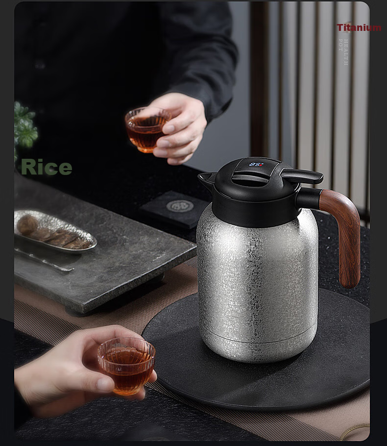 IMOGY German Pure Titanium Insulated Teapot, Tea Infuser Pot for Aged White Tea Steeping, Thermal Carafe for Home Use, Hot Water Kettle for Brewing Tea 3