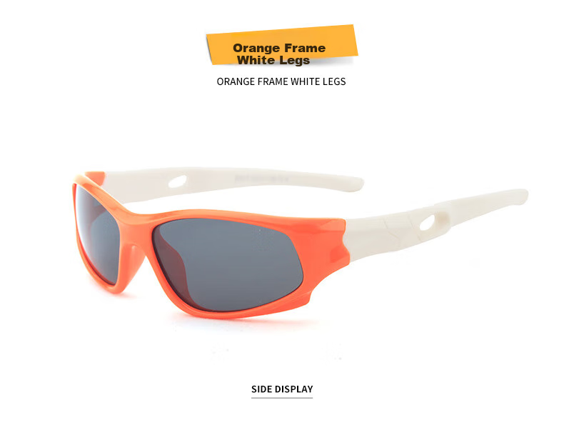 DRATRA Children's Polarized Sunglasses, Sunglasses for Boys And Girls, Baby Silicone Cycling Sun Protection Glasses, Outdoor Sports Eyewear 9