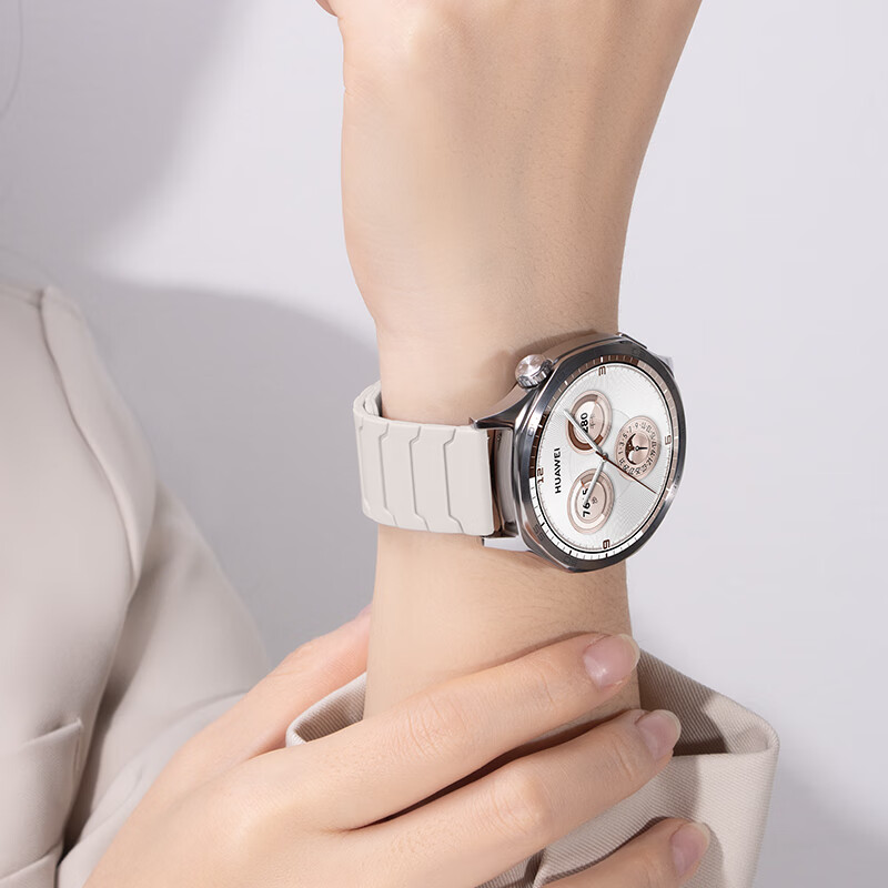 Ремешок Weiqiantu для Huawei Watch GT3/GT2/GT3 Pro/2 Pro, 20 мм, серия Armor Warrior, премиум силикон, магнитная застежка, для циферблата 42/43 мм [Звездная розовая песок]