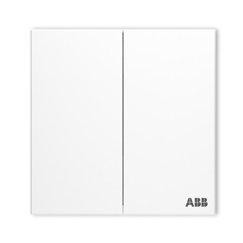 ABB Switch Socket Panel, Yingzhi Series White Two-Way Double Control Switch, CA106