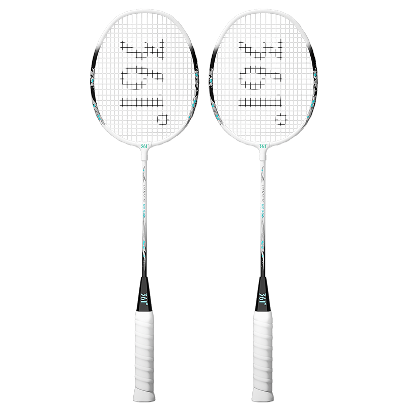 361° Badminton Racket Set for Beginners, Ultra-Light Durable Training And Competition Rackets for Adults And Students, Double Racket Set