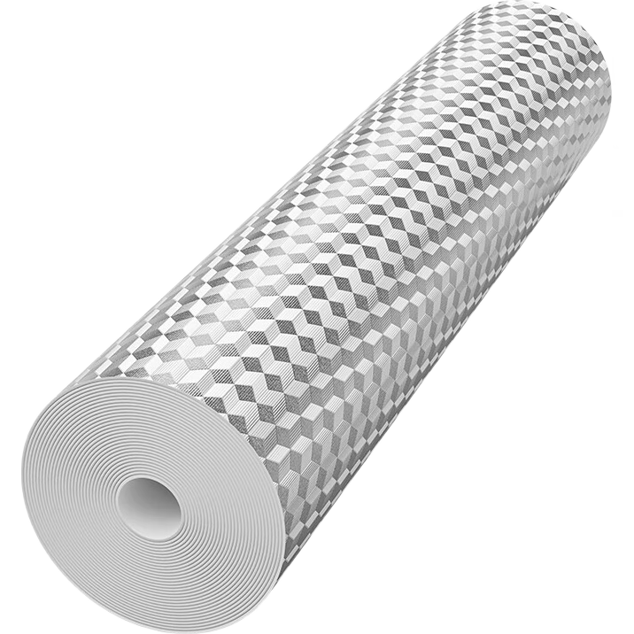 Mileqi Thick Self-Adhesive Kitchen Stove Anti-Oil Aluminum Foil Sticker, Heat-Resistant, for Refrigerator And Freezer Interior Cleaning, Stain Removal in One Swipe, Aluminum Foil Grid Pattern, 60 Cm Wide * 3 Meters