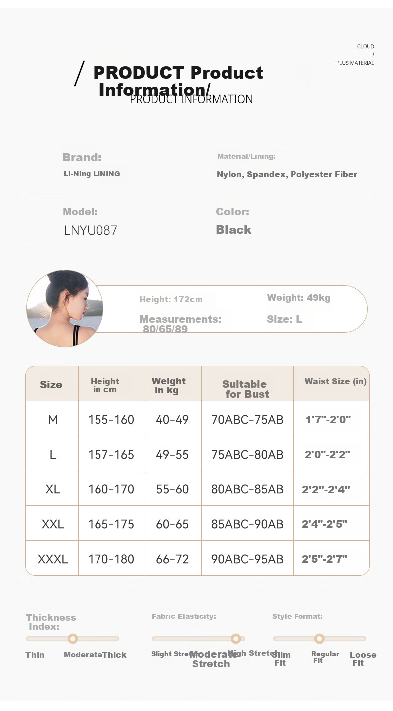 Li-Ning Women's Professional Training One-Piece Triangle Swimsuit, Minimalist Hot Spring Swimwear, 0223 Green XXL 8
