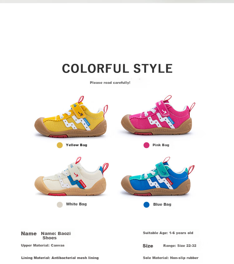 Kids.ing Cadixing Baby Sneakers, Spring And Autumn Children's Canvas Shoes, Boys And Girls Toddler Shoes, Kindergarten Shoes, Functional Walking Shoes 5