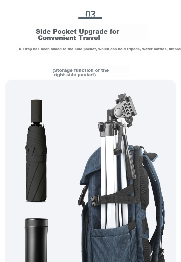 Pulewei DSLR Camera Bag, Backpack Photography Bag, Digital Canvas Outdoor Waterproof Travel Backpack 11