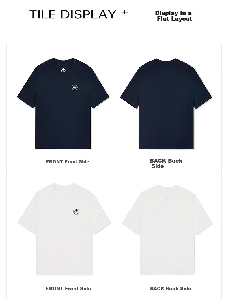 Kappa Back-to-Back T-Shirt Short Sleeve Retro 2026 New Summer Casual Cotton Sports Top K0E42TD01D 9