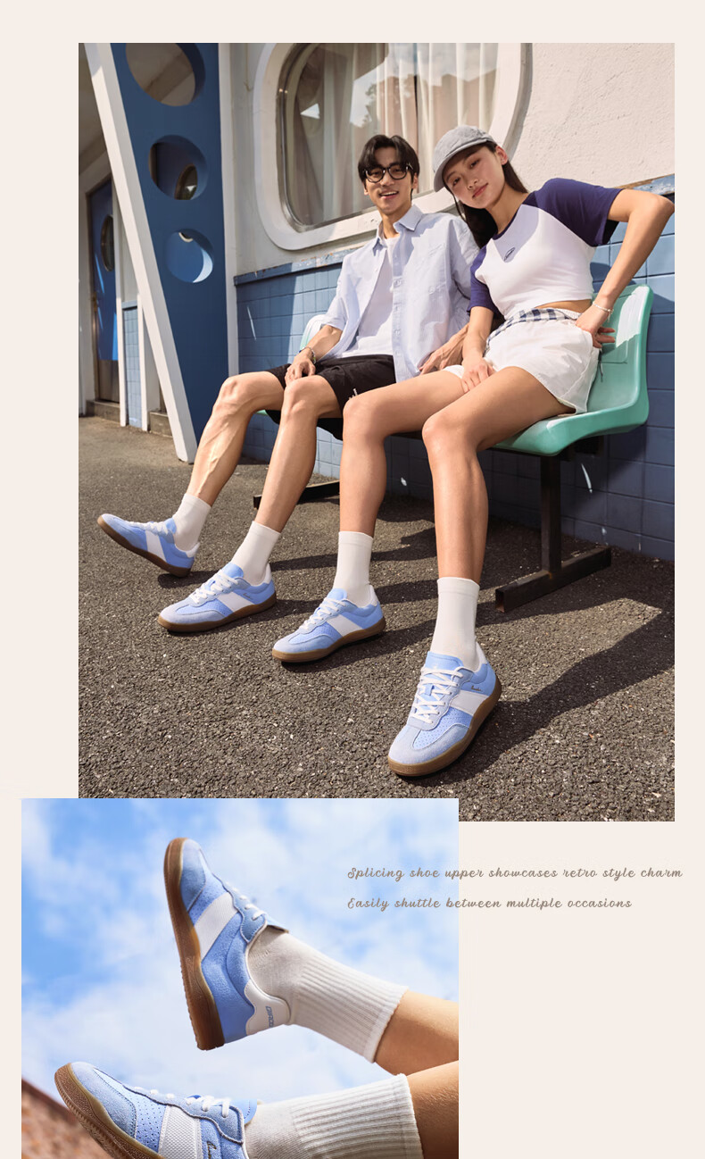 QIAODAN Women's Skateboard Shoes, T-Toe Shoes, Wave Thin-Soled Training Shoes, Sports Skateboard Shoes, Classic Couple Dopamine Outfit 15