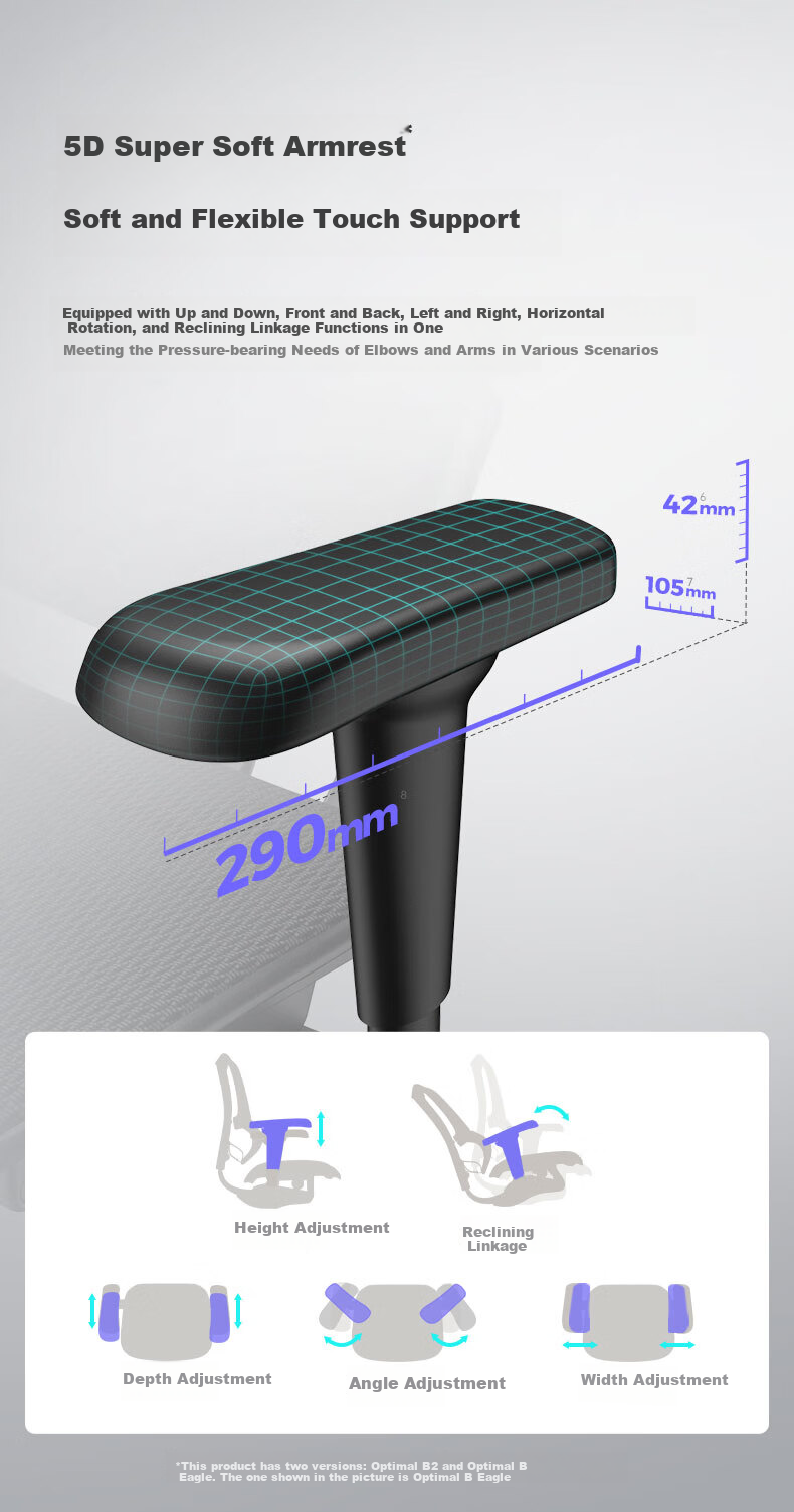 Ergonor Baoying Ergonomic Chair, Computer Chair, Comfortable Office Chair, Gaming Chair, Silver White + Reclining Seat 14