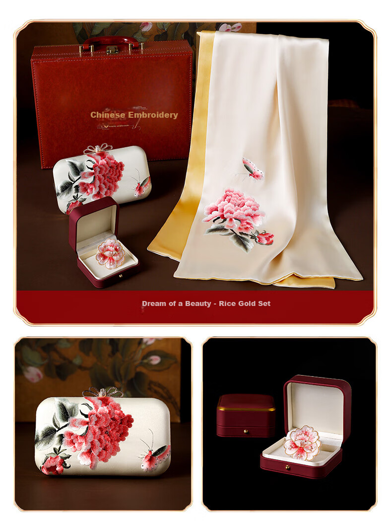 Hangsilu Silk Scarf And Bag Set, Mulberry Silk Women's Shawl, Birthday Gift for Mom Or Teacher on Mid-Autumn Festival 29