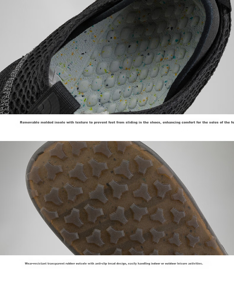 The North Face Unisex Casual Shoes Breathable Mesh Camp Shoes 7W4D Black/KX7 9 4