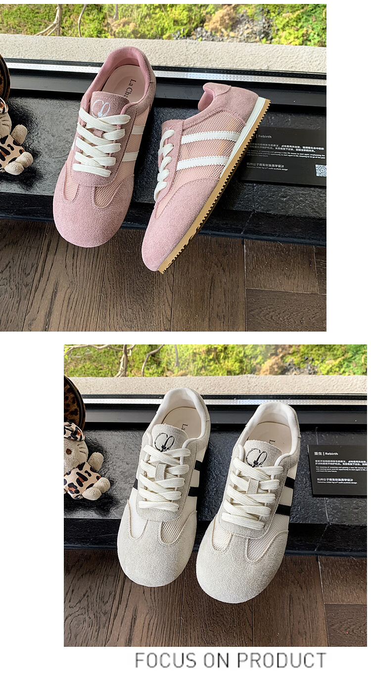 La Chapelle Women's Shoes, Versatile Breathable Mesh Casual Sneakers for Women - 2219 Beige Gray Black, Size 39 17