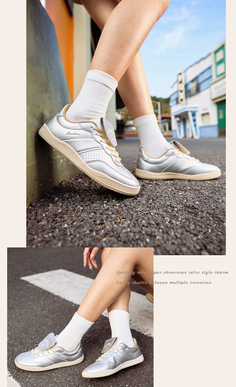 QIAODAN Women's Skateboard Shoes, T-Toe Shoes, Wave Thin-Soled Training Shoes, Sports Skateboard Shoes, Classic Couple Dopamine Outfit 19