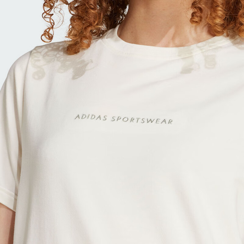 Adidas Women's Sportswear Series W C DDL CAMP T Short-Sleeve JX5322, Han Yu White, L 5
