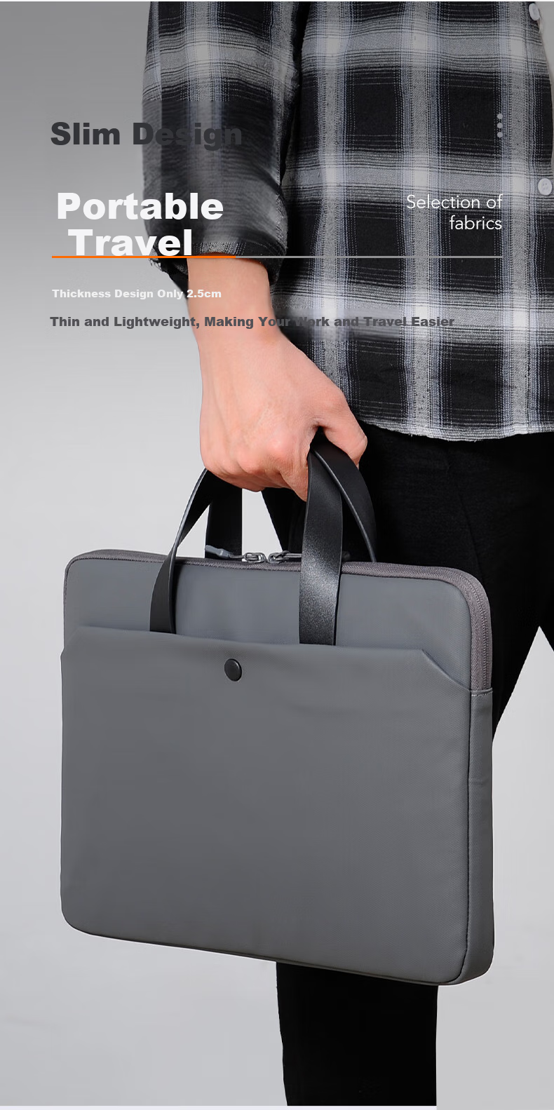 DiyiGongfang Laptop Bag for Men And Women, Handheld Notebook Case for Macbook Pro 16-Inch, Compatible with Apple, Lenovo Legion, Huawei Honor, Business Commute Laptop Bag 4