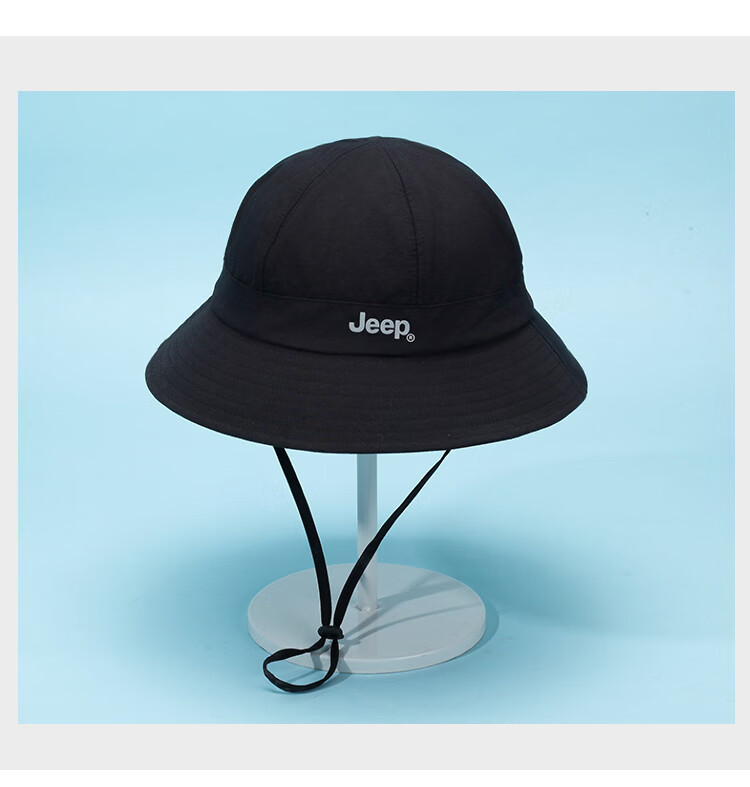 JEEP Men's Sun Protection Bucket Hat Fishing Hiking Outdoor Summer Cap Dark Blue Black 13