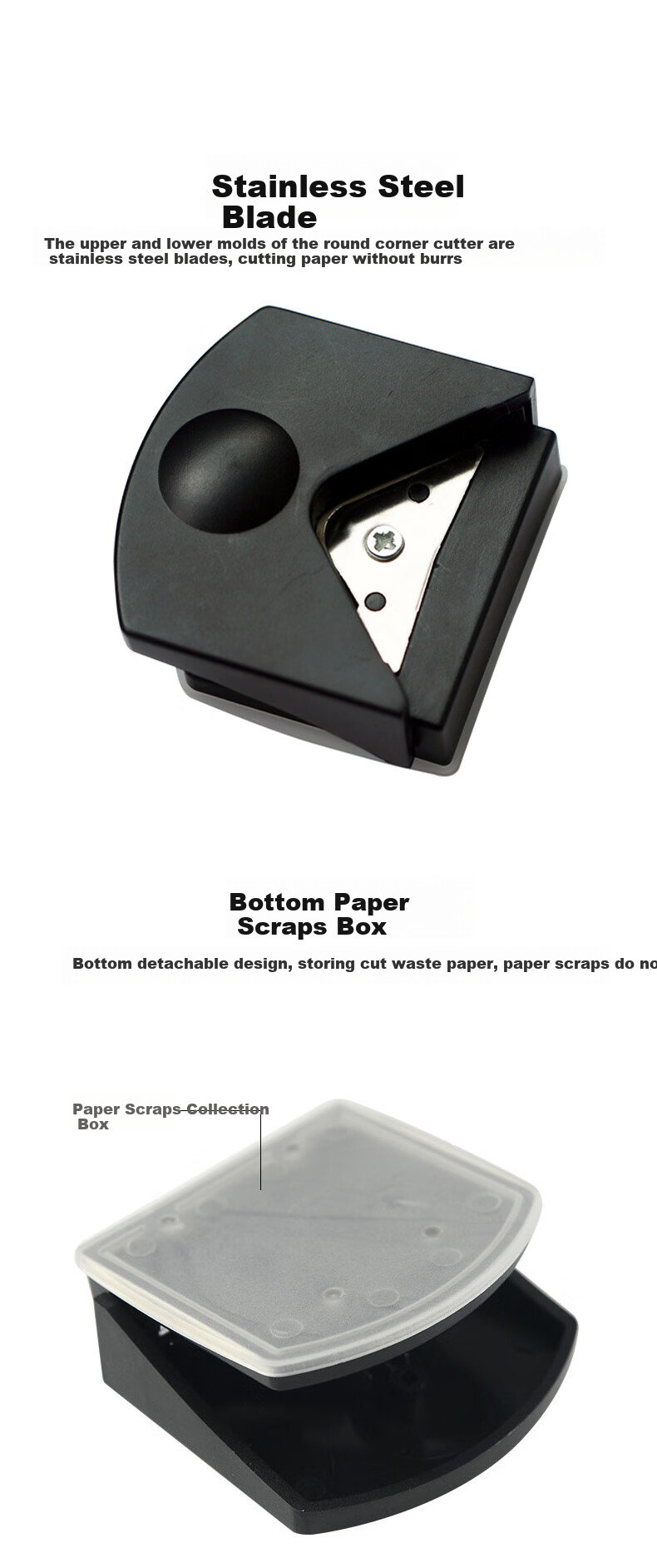 DOCON DC-05S R4 Manual Portable Desktop Corner Chamfering Machine for Book Binding, Photos, Business Cards, PVC Manual Corner Cutter Black 3
