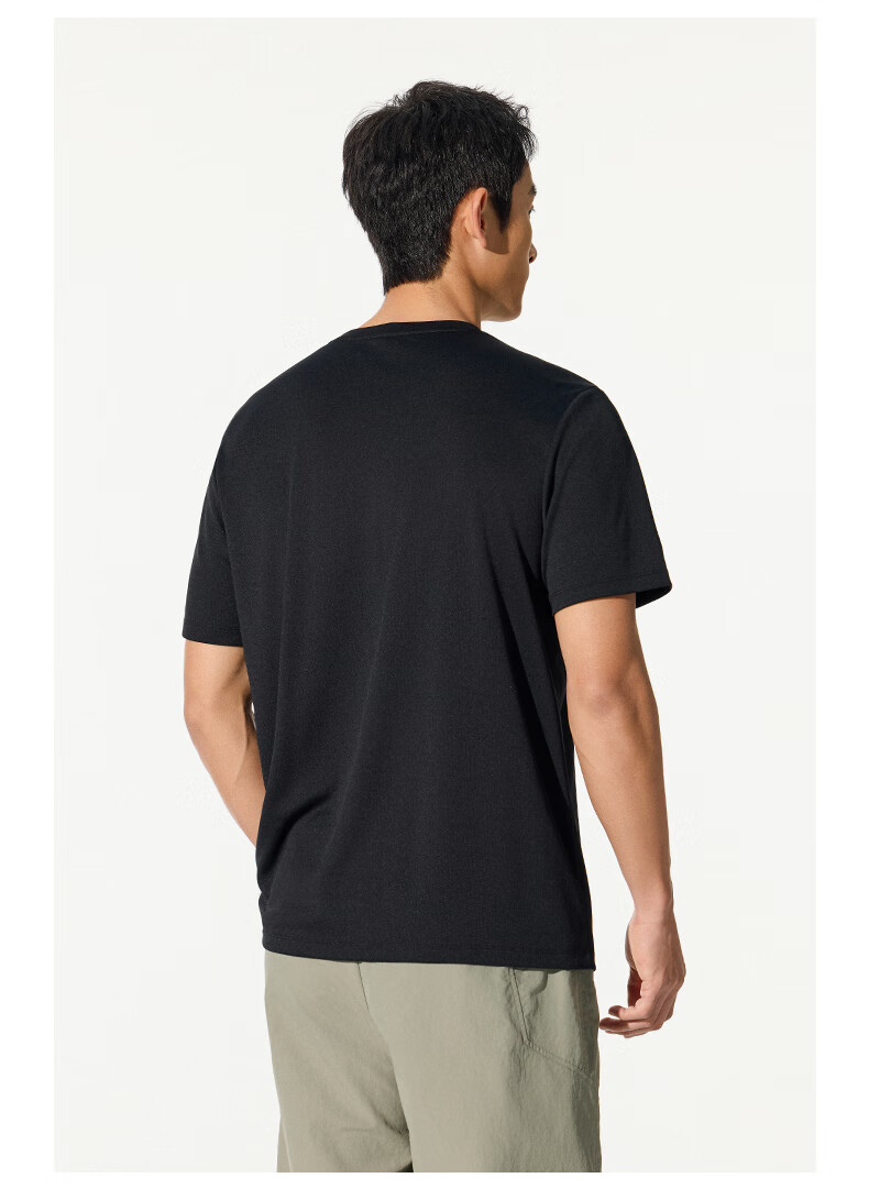 ANTA Quick-Dry T-Shirt, Men's Short-Sleeve T-Shirt for Summer, LOGO Printed Sports Undershirt, Loose-Fitting Moisture-Wicking Breathable Casual Top for Me 1
