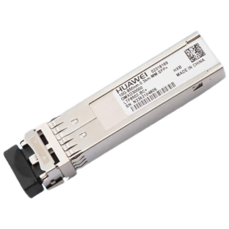 HUAWEI Optical Module - SFP+ - 10G - Multi-Mode Module Switch, 10 Gigabit Multi-Mode Optical Module with Dual LC Interfaces OMXD30000 (850nm, 0.3km, LC) Paired with Dual-Core Fiber Optic Cable